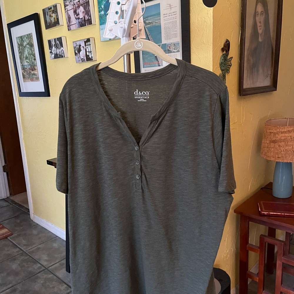 Essentials Olive Green Women's Top